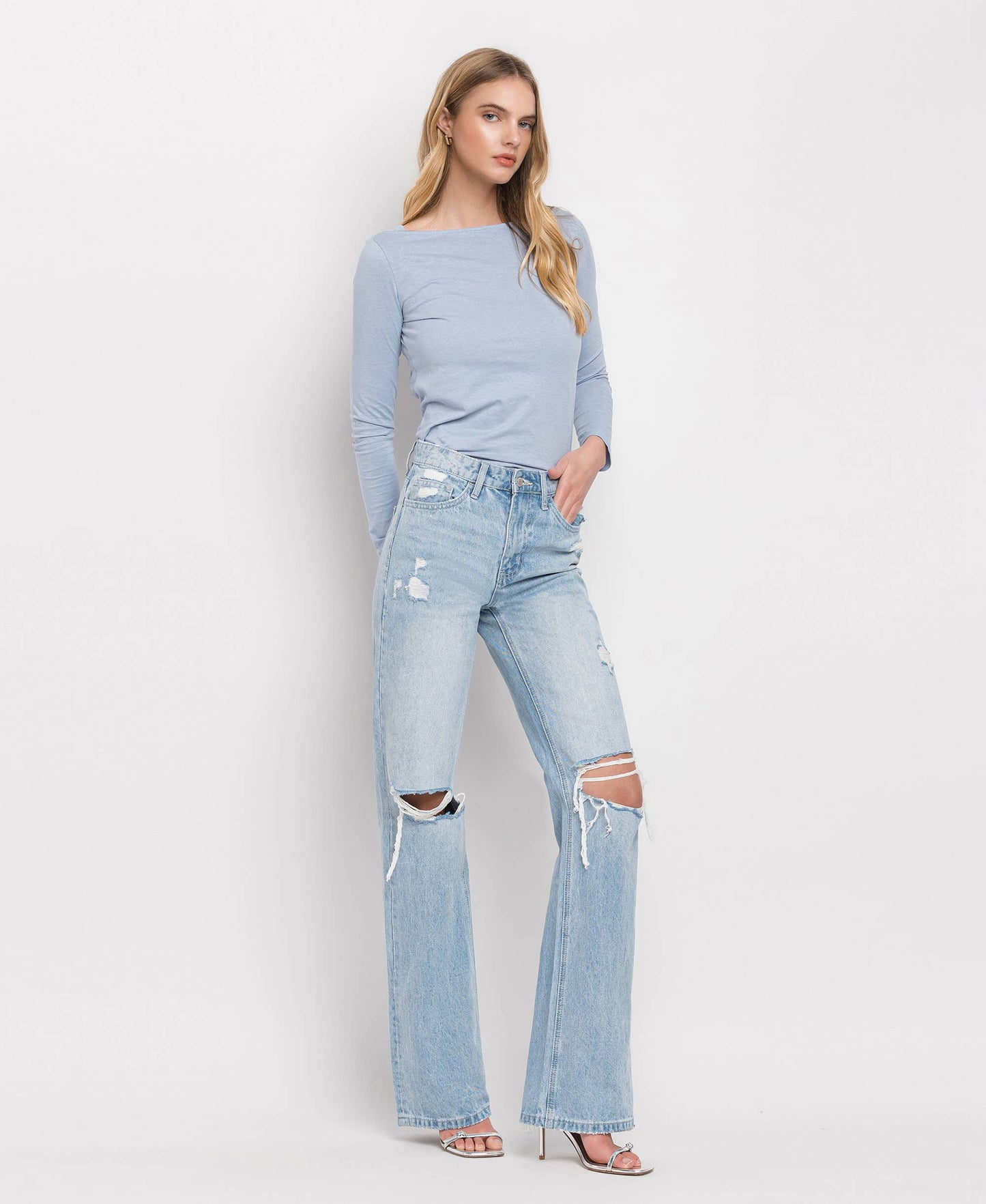 SUNNY 90'S VINTAGE HR FLARE JEANS