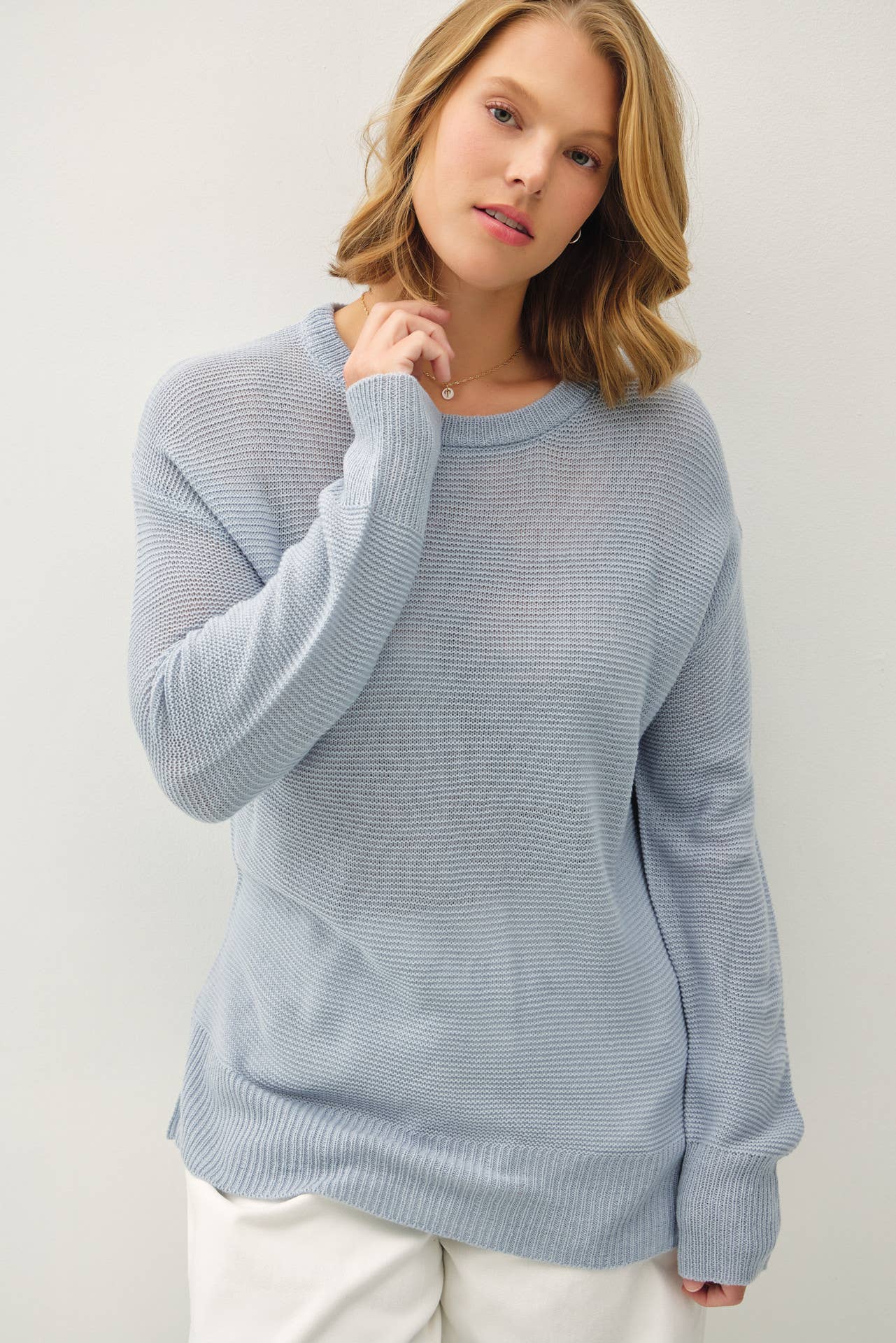 PLUS- SHAYLA KNITTED SWEATER