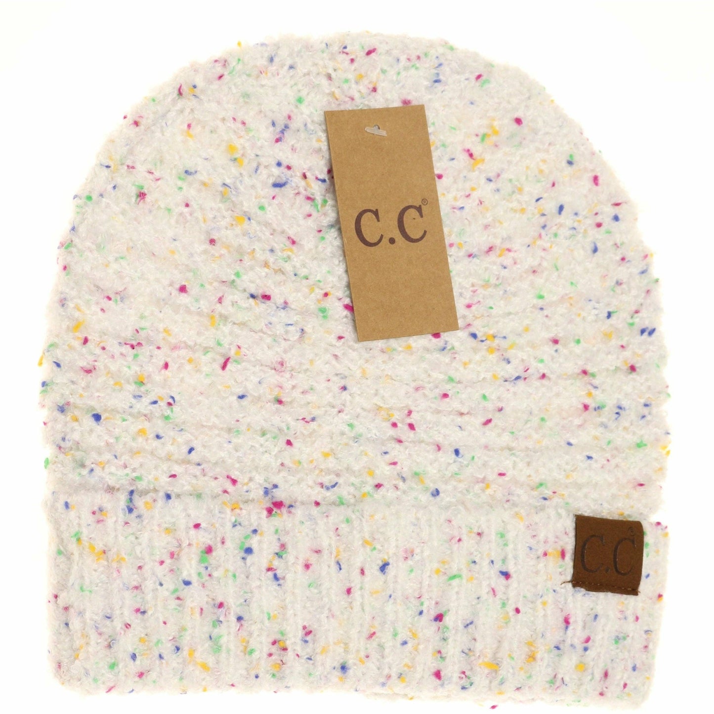 Confetti Boucle Knit Cuff Beanie