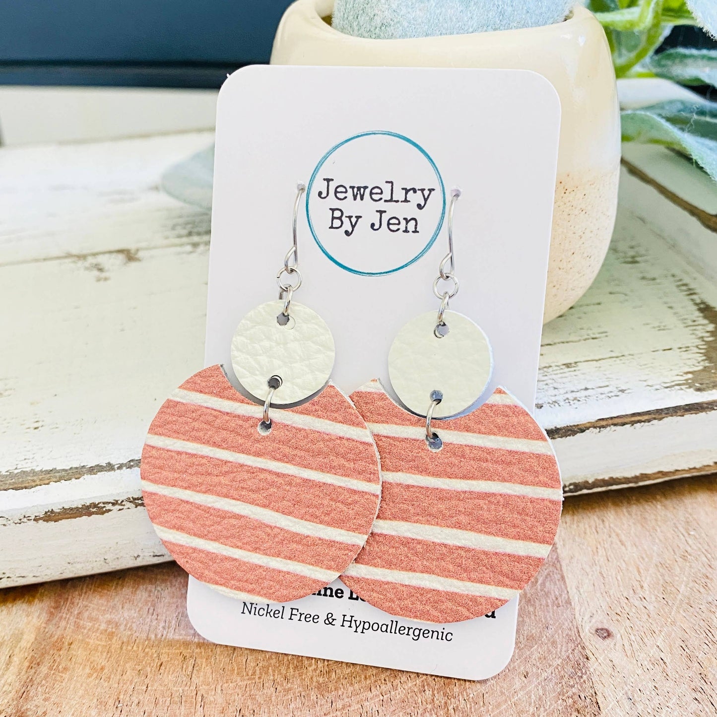 Luna: Light Terra Cotta Stripes & Cream