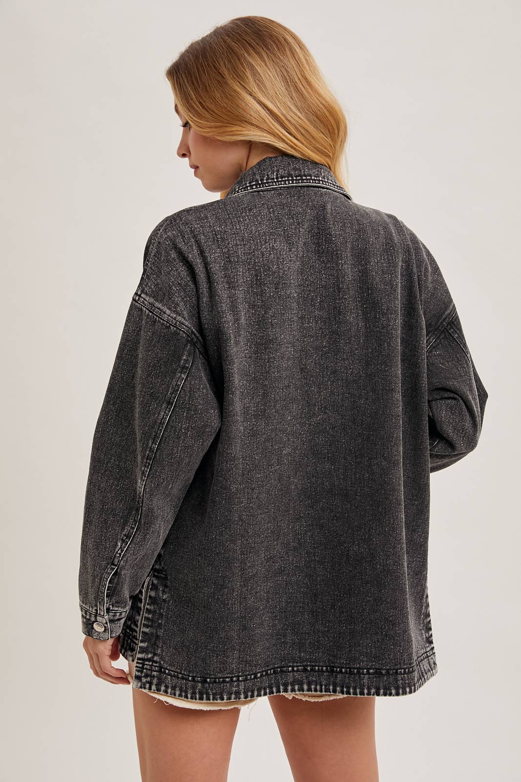 GEMMA BUTTON DOWN DENIM JACKET