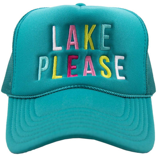 LAKE PLEASE FOAM TRUCKER HAT