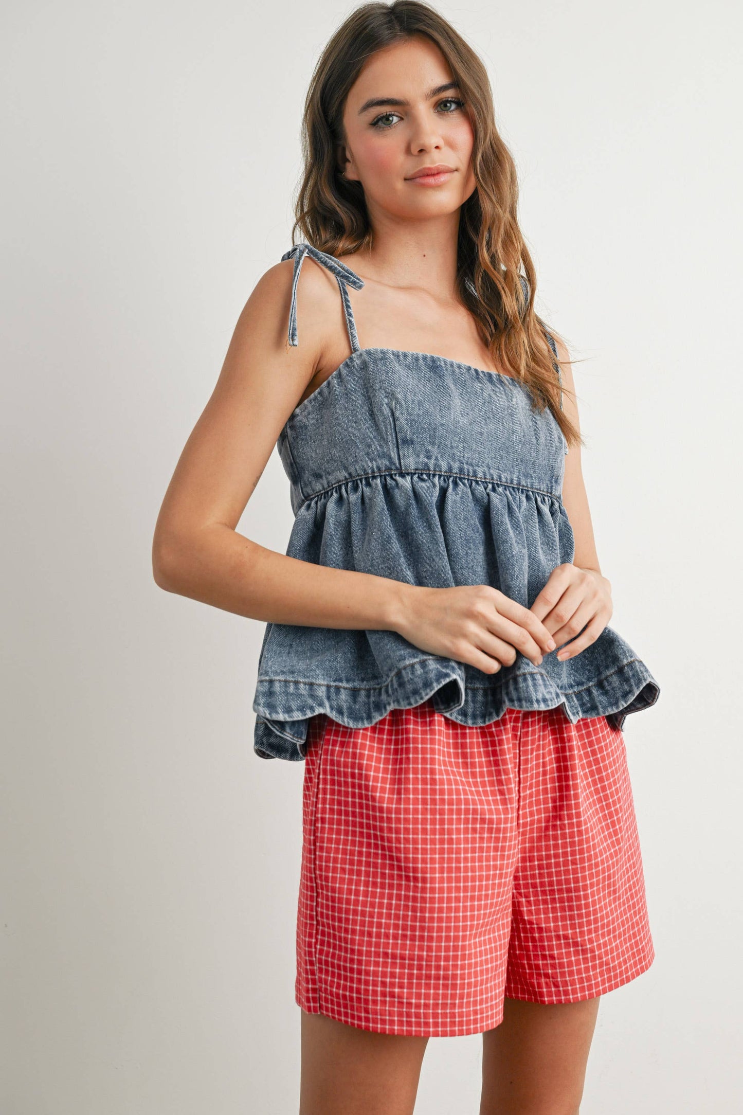 WIONA DENIM PEPLUM