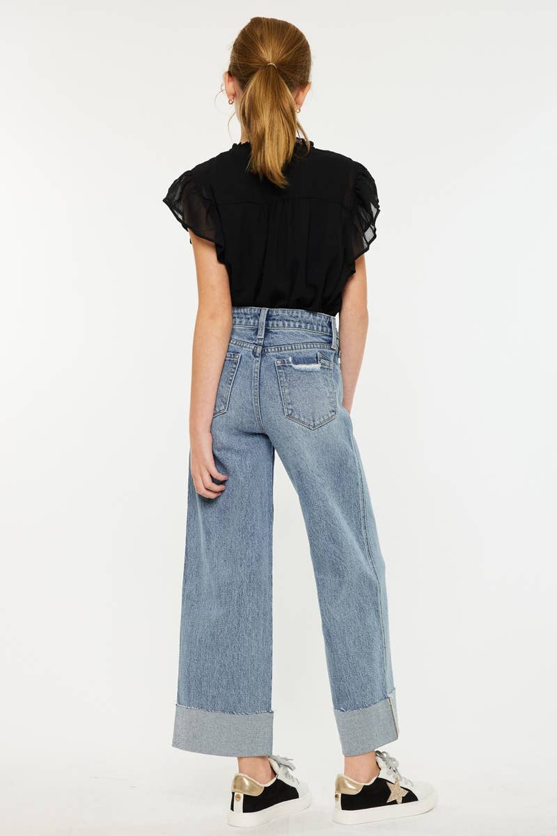 GIRLS KC EMMA WIDE LEG JEANS