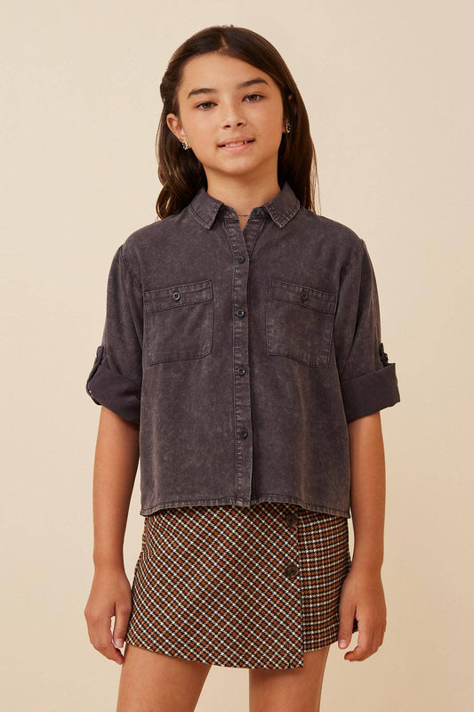 Girls Button Up Shirt
