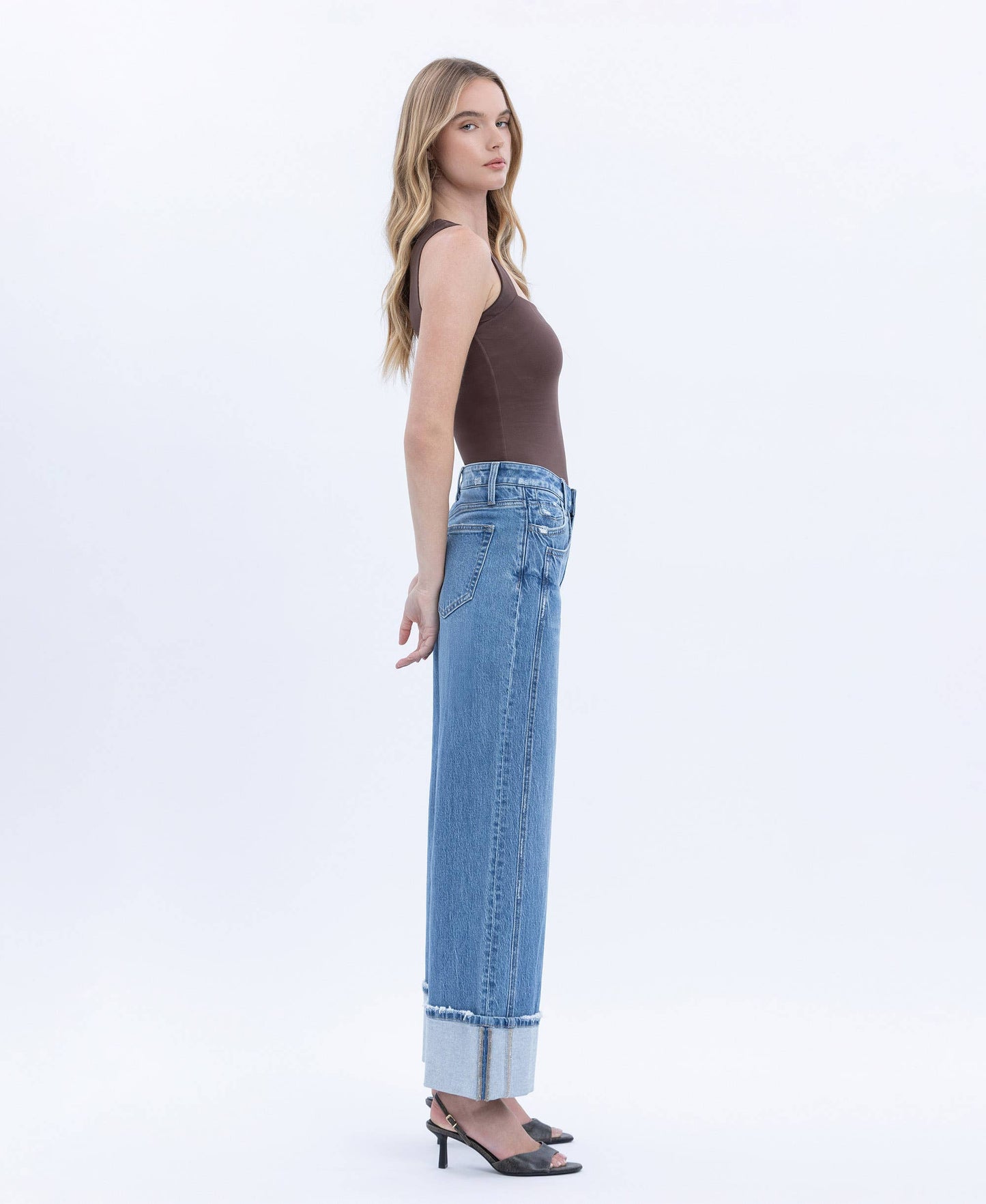 COLLEEEN HR CUFFED BAGGY JEAN