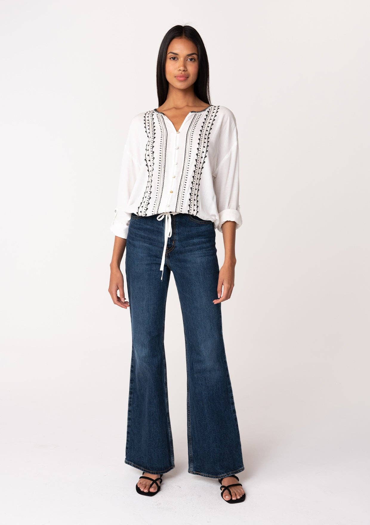 MILA BOHO BUTTON DOWN