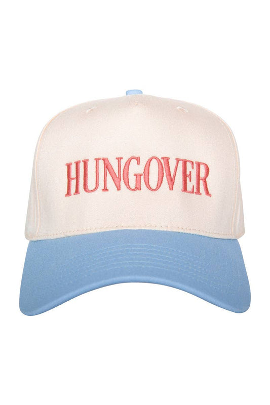 HUNGOVER Vintage Trucker Hats For Women: Light Blue and Tan