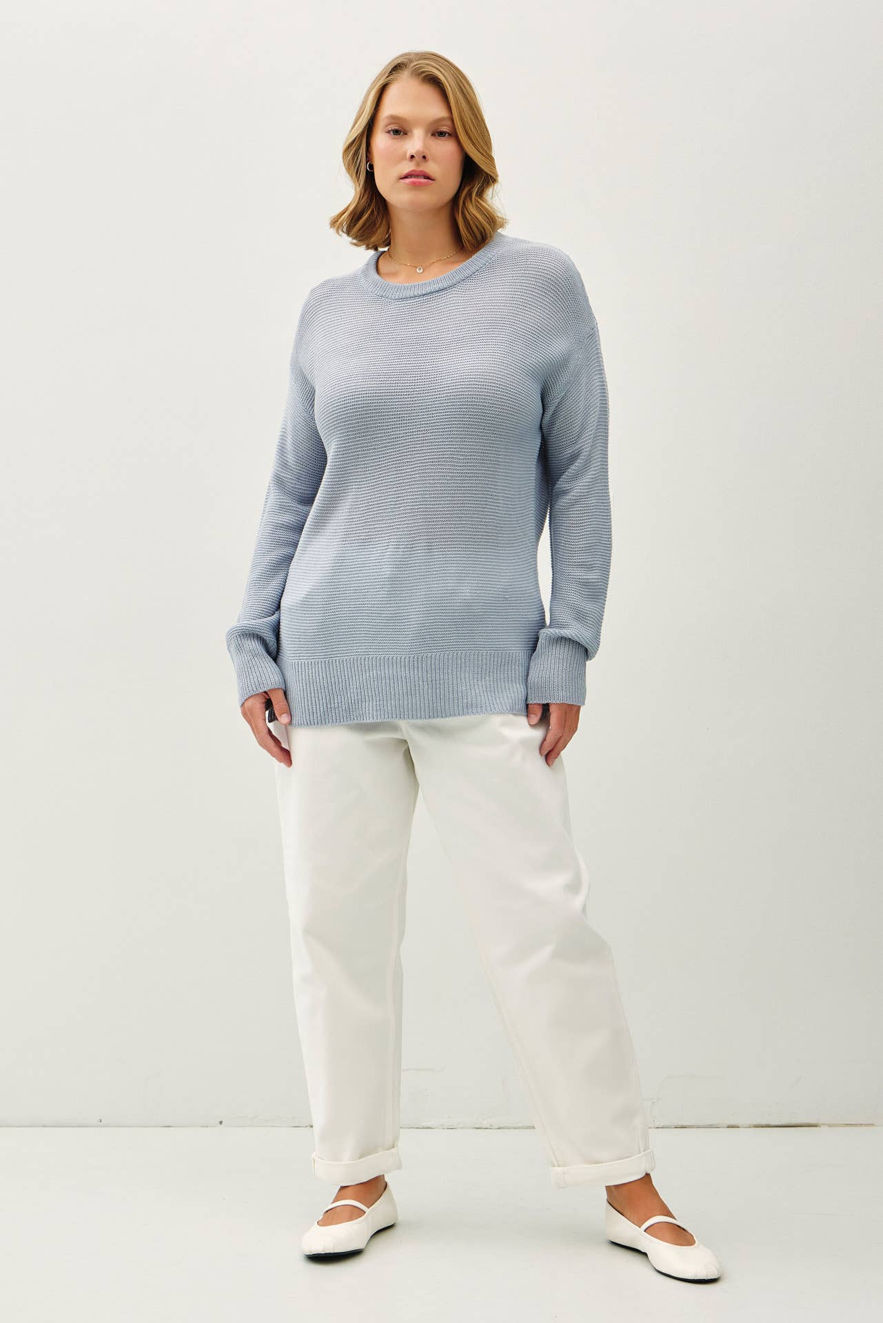 PLUS- SHAYLA KNITTED SWEATER