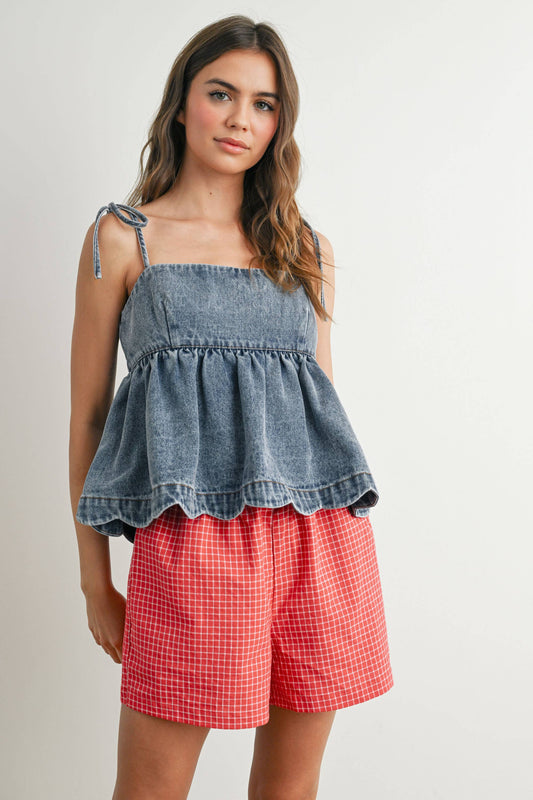WIONA DENIM PEPLUM