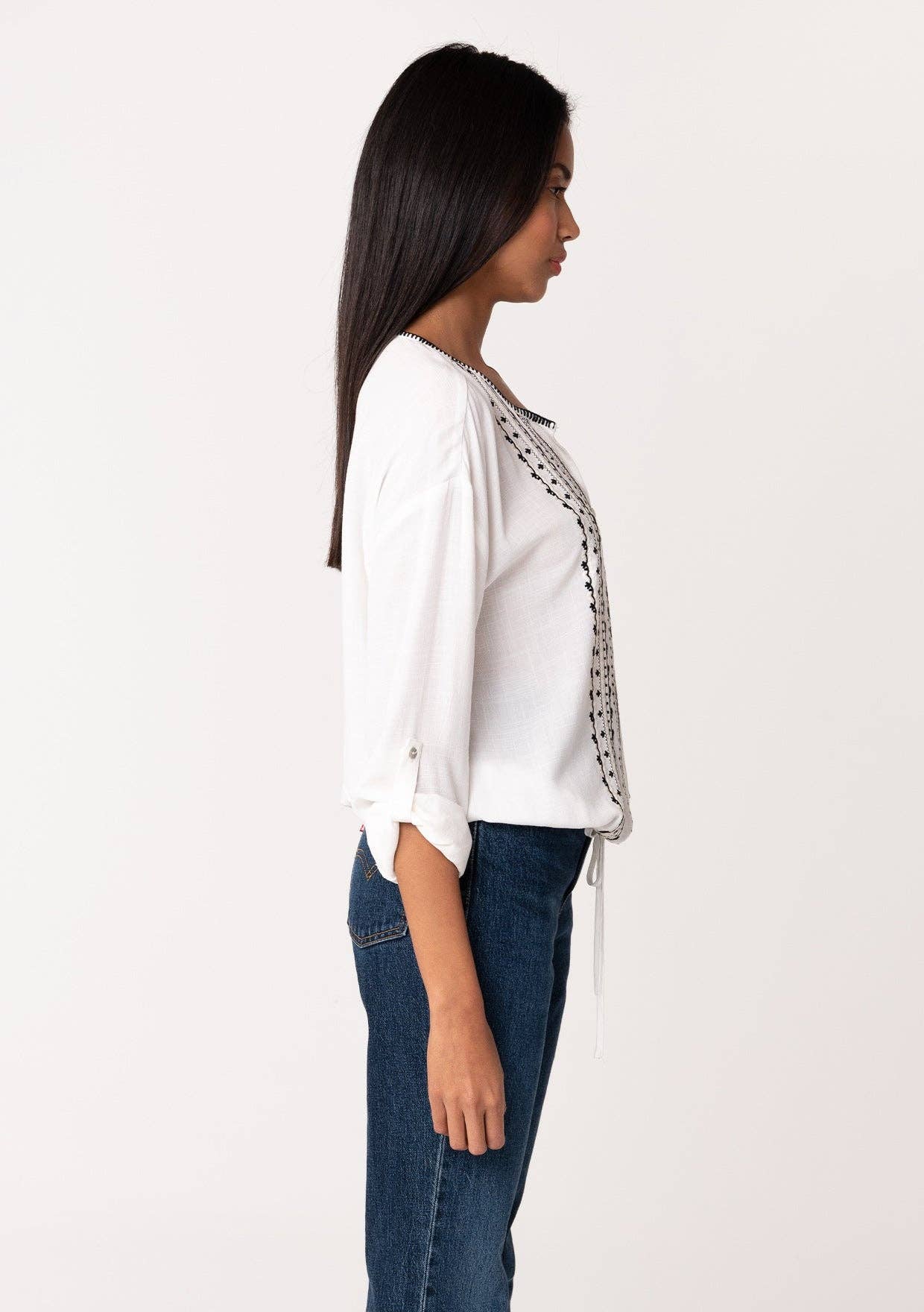 MILA BOHO BUTTON DOWN