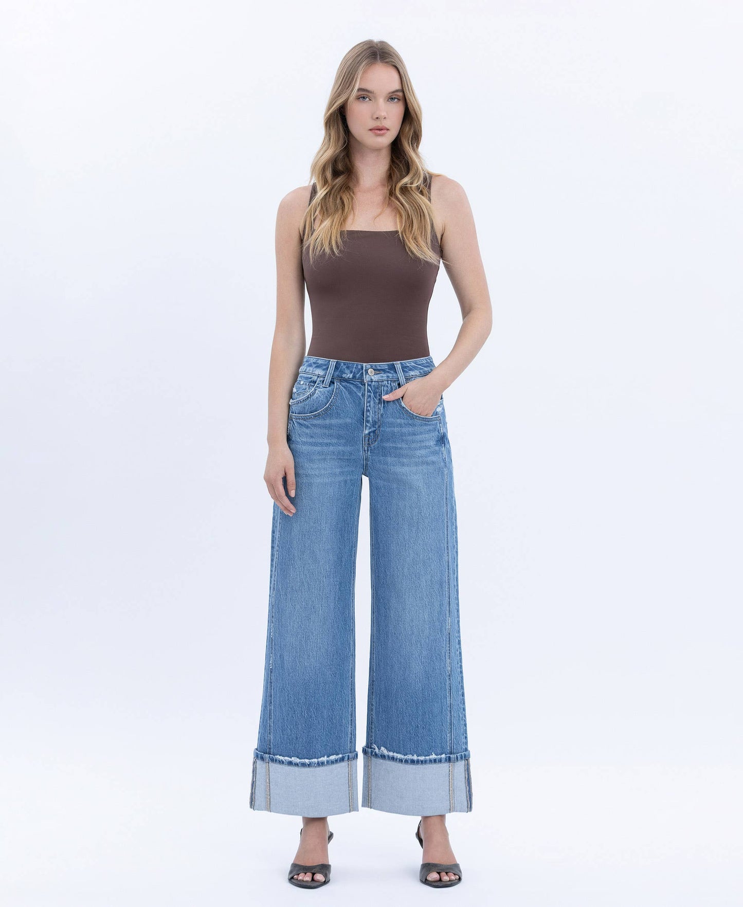 COLLEEEN HR CUFFED BAGGY JEAN