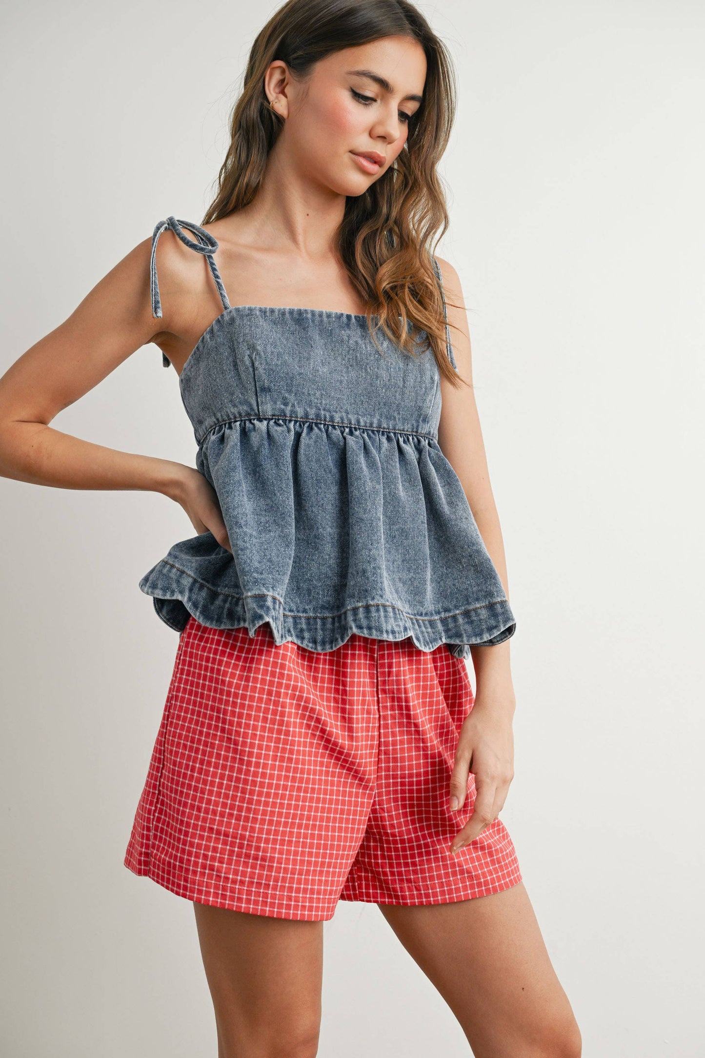 WIONA DENIM PEPLUM