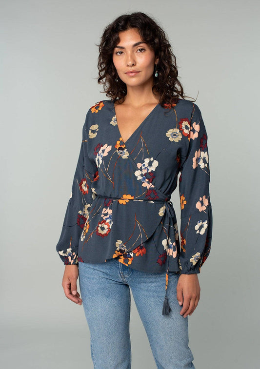 TANA WAIST TIE WRAP TOP