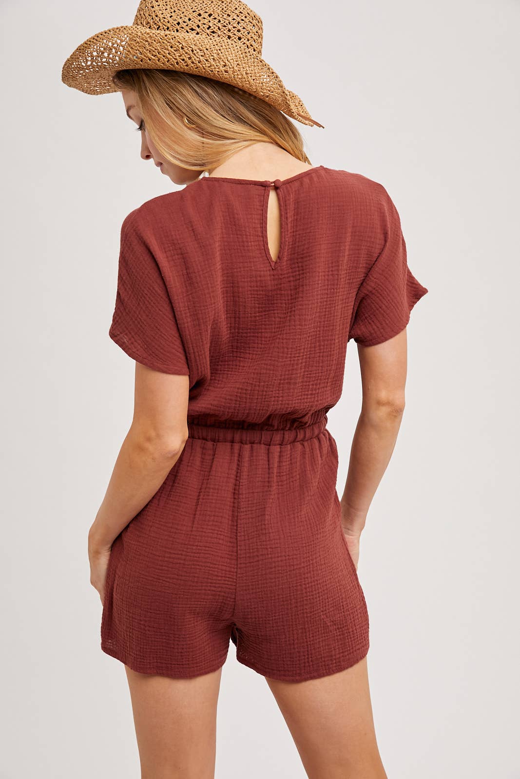 NATALIA NAVY ROMPER