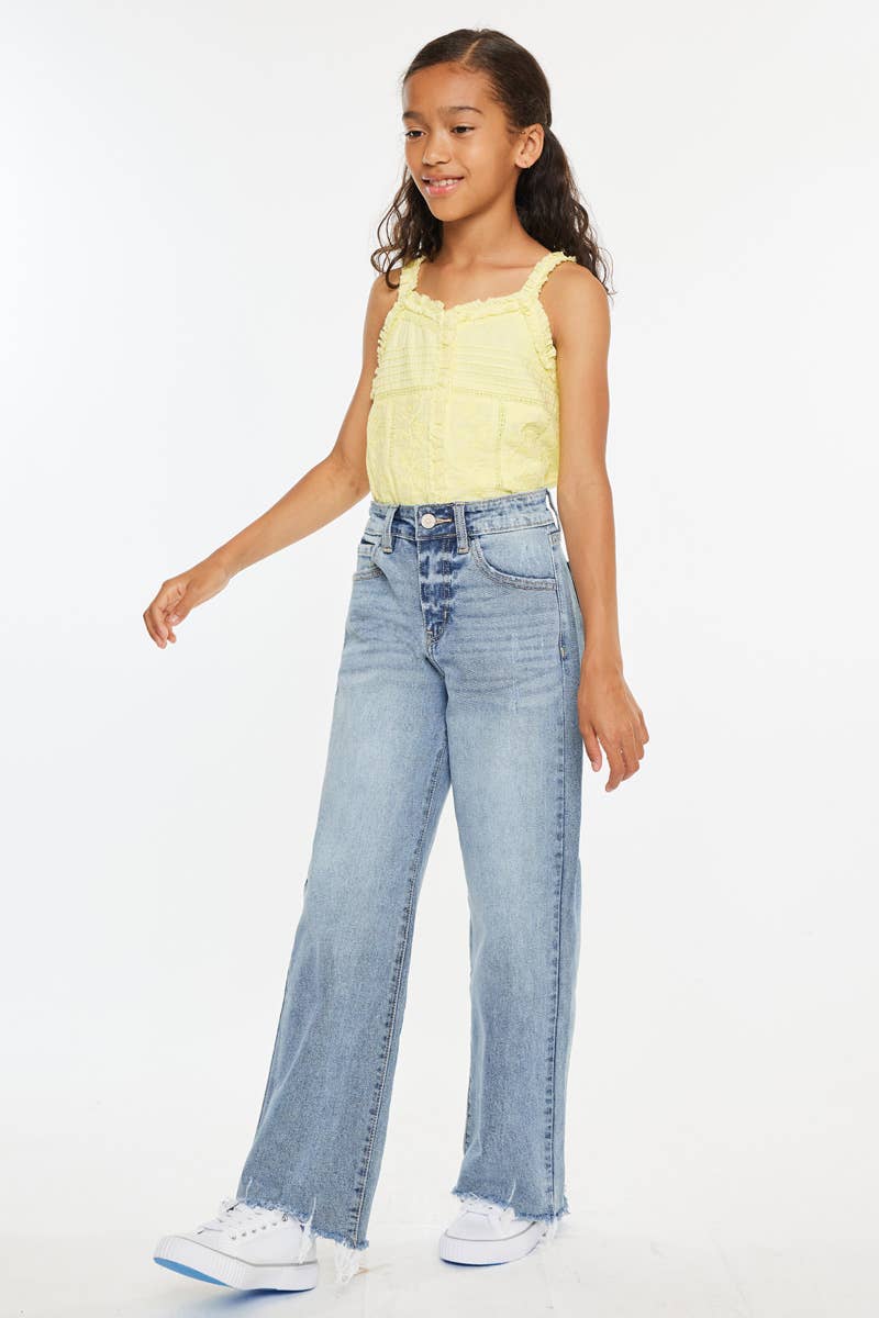 GIRLS VIENNA SLIM WIDE LEG KC JEANS