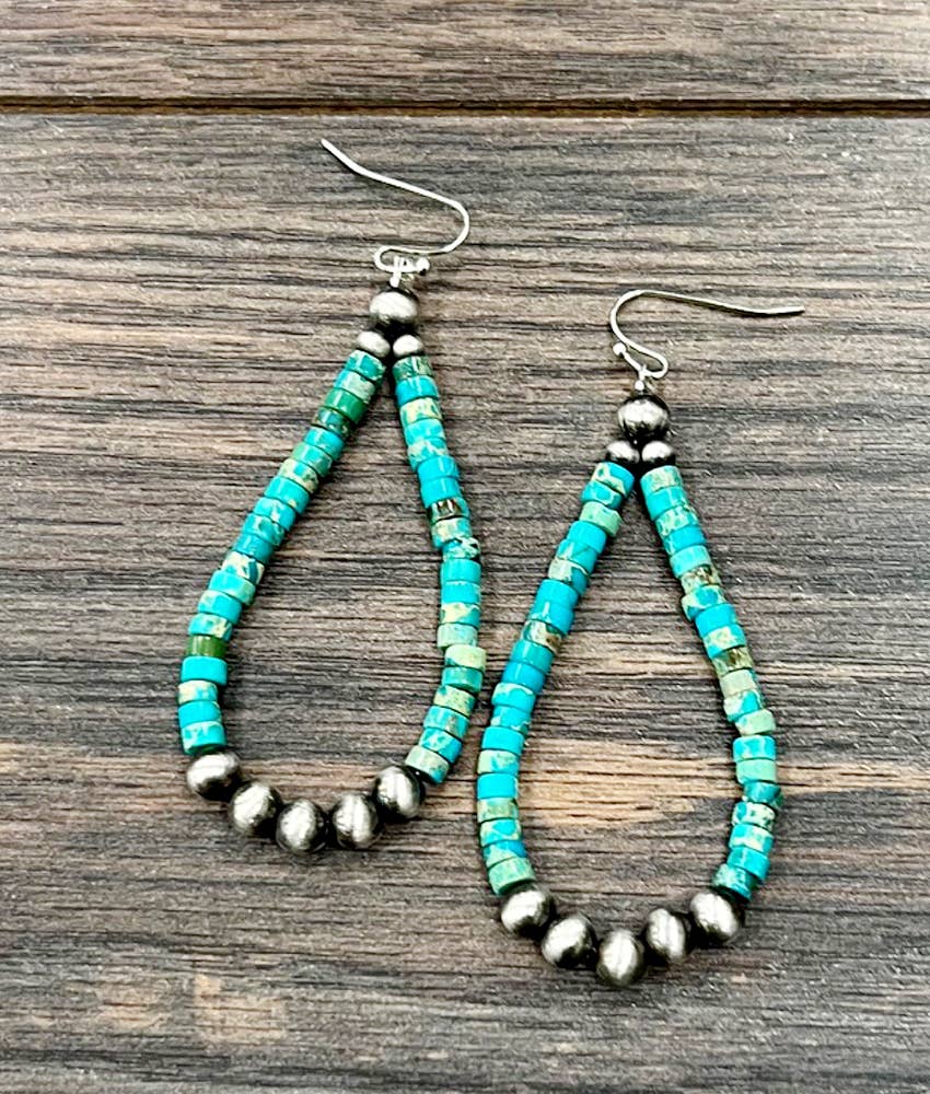 Handmade Navajo Gemstone Earrings