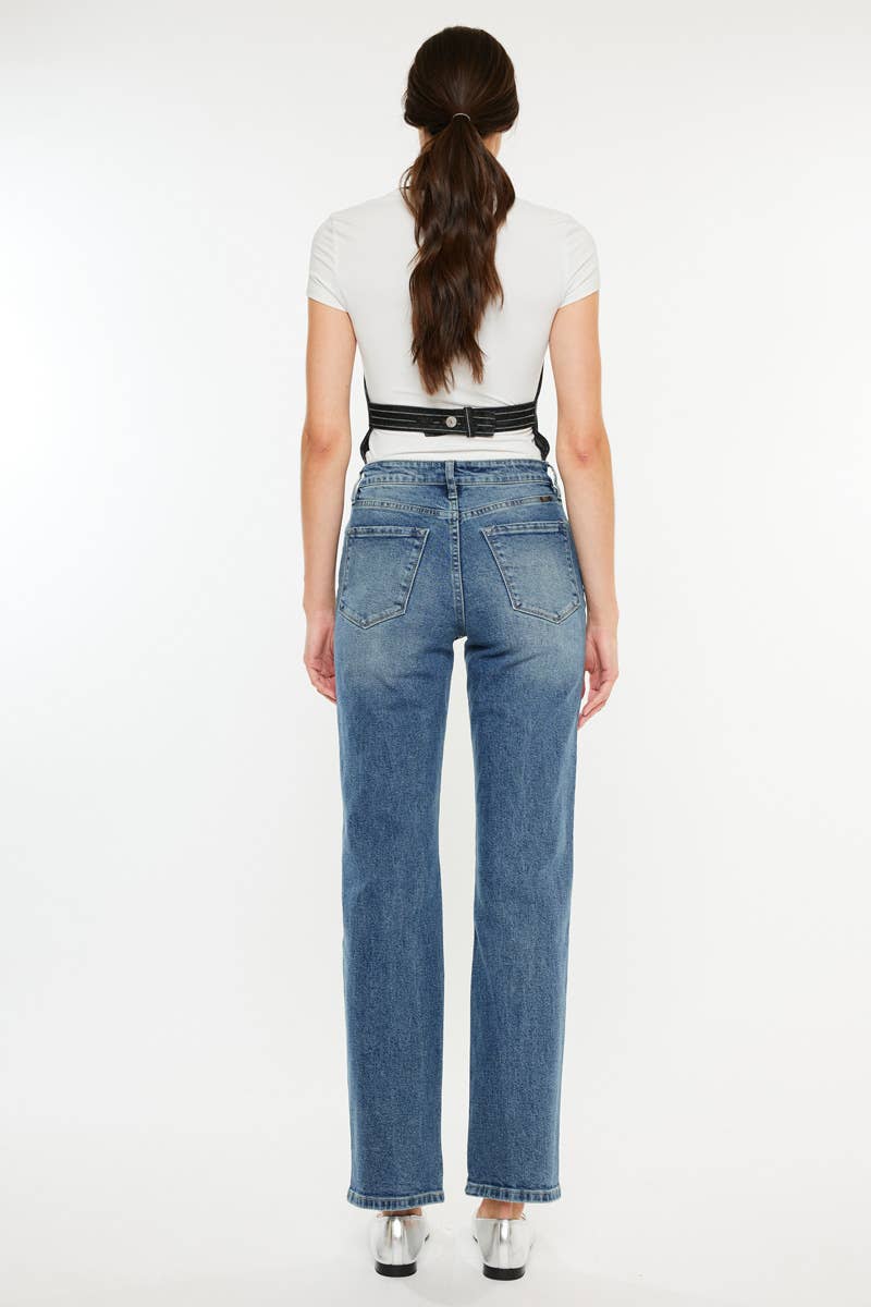 HIGH RISE TRUE STRAIGHT JEANS