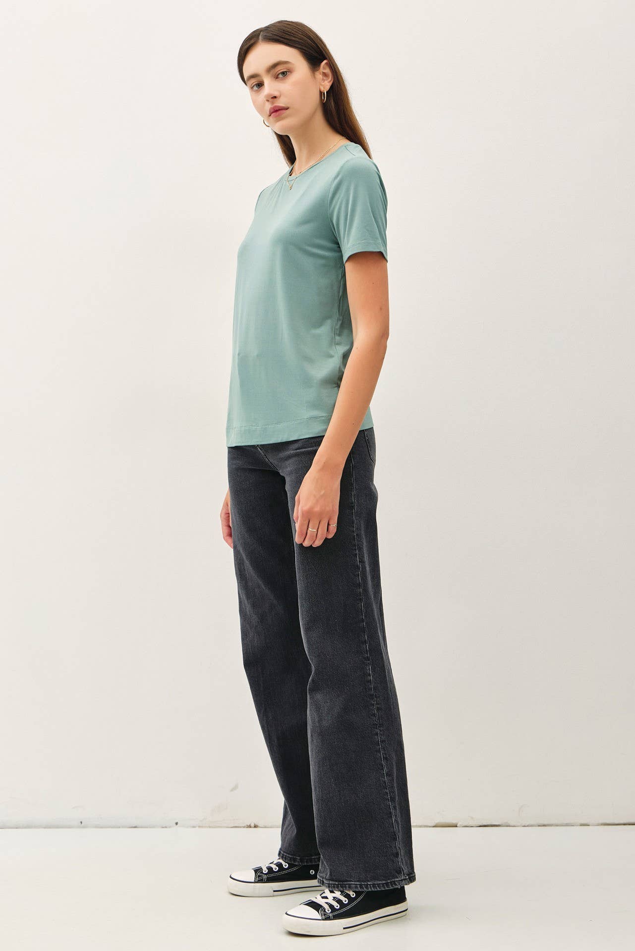 JADE BAMBO0 ROUND NECK T