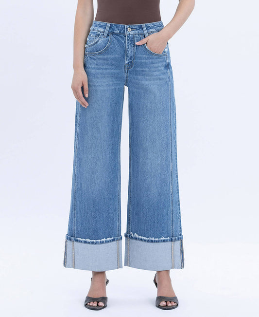 COLLEEEN HR CUFFED BAGGY JEAN