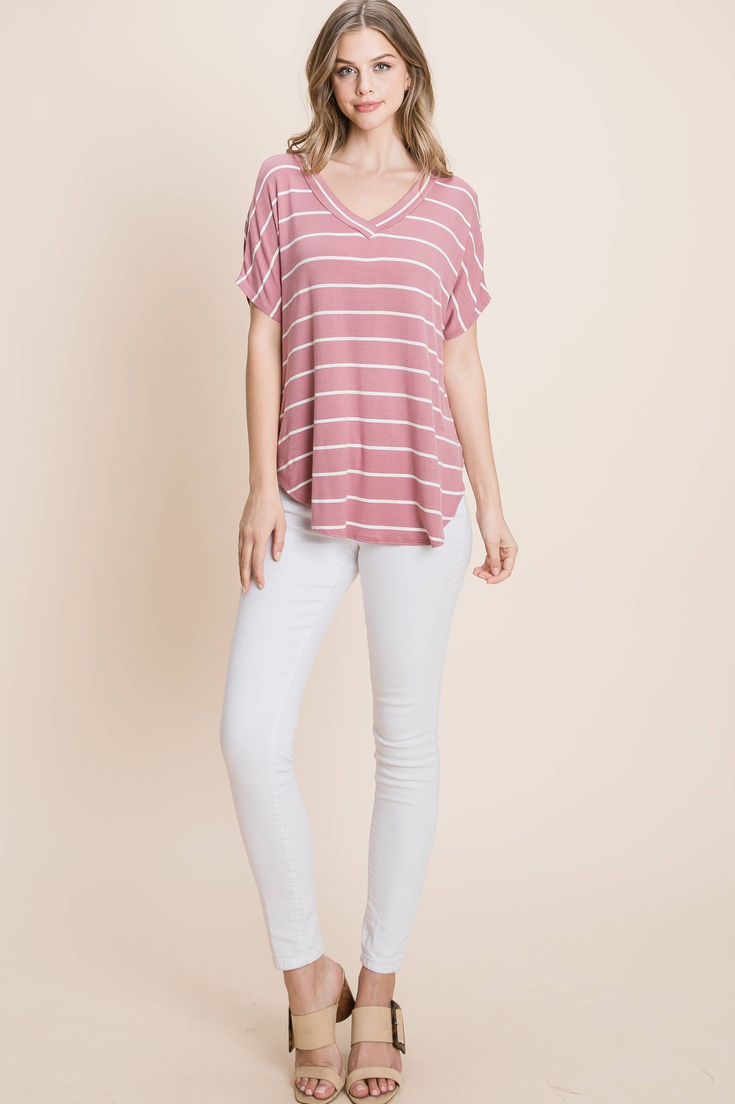 KAREN RELAXED FIT V-NECK