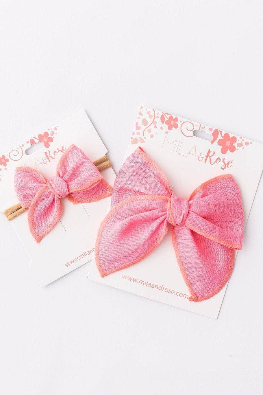 Classic Hair Bow - Bubblegum Pink