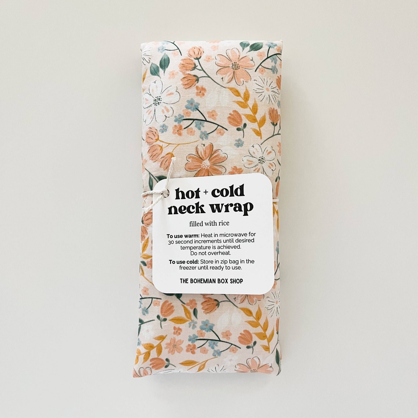 Hot & Cold Therapy Neck Wrap - Peach Bella Floral