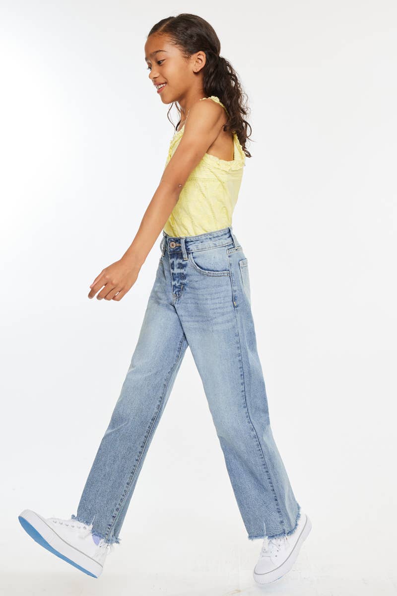 GIRLS VIENNA SLIM WIDE LEG KC JEANS