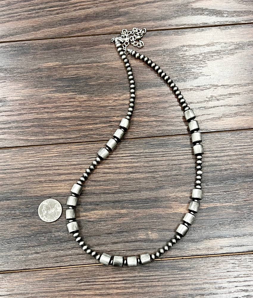 Handmade Clustered Navajo Bead Necklace
