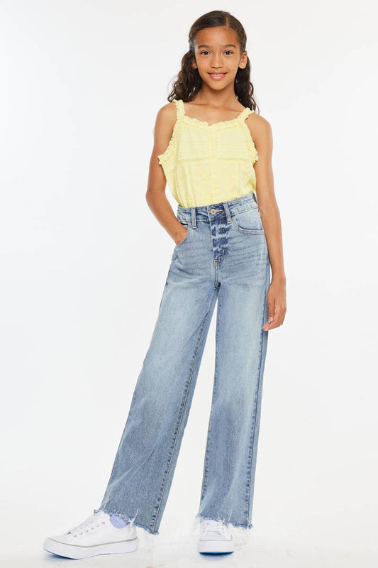 GIRLS VIENNA SLIM WIDE LEG KC JEANS