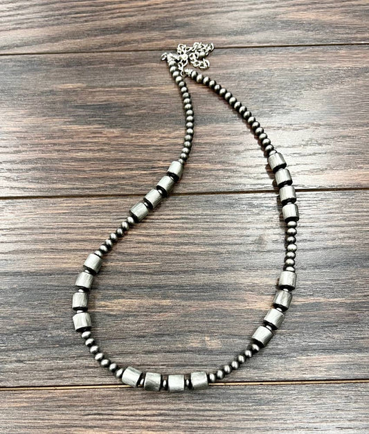 Handmade Clustered Navajo Bead Necklace