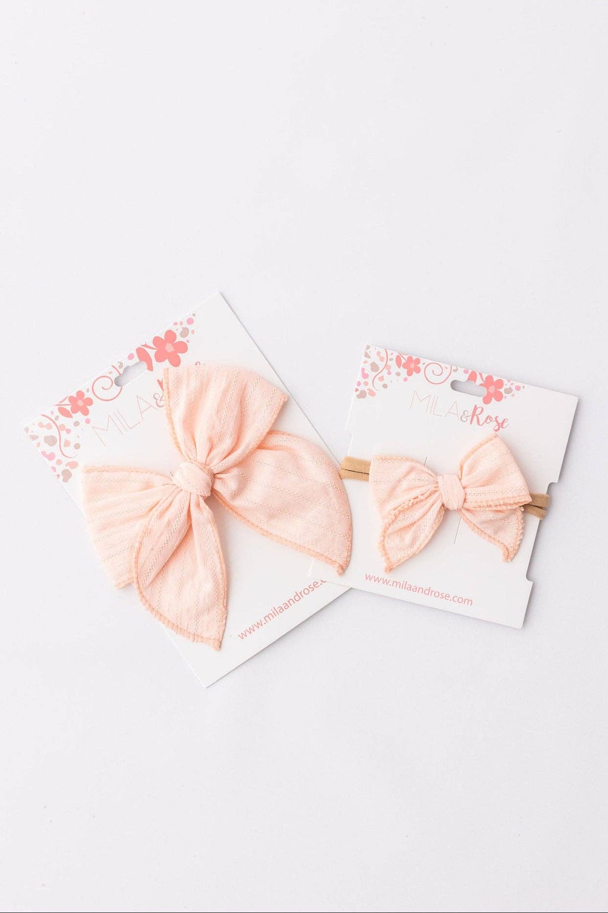 Classic Hair Bow - Petal Pink