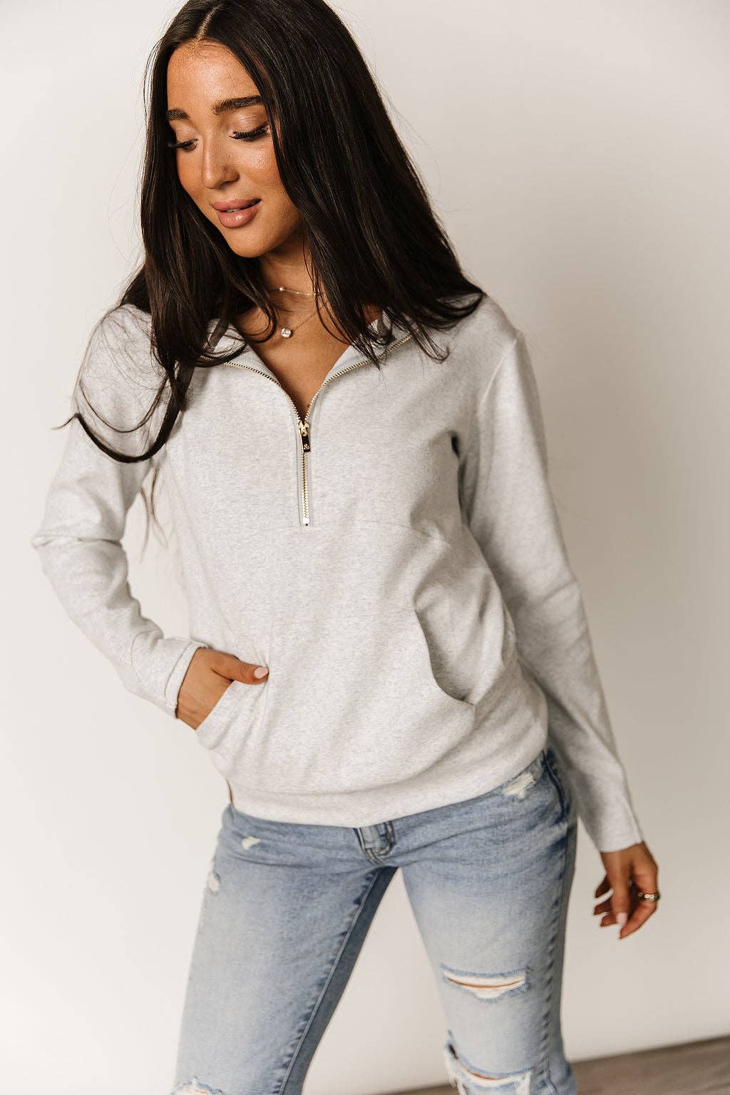 FRAN HALFZIP SWEATER
