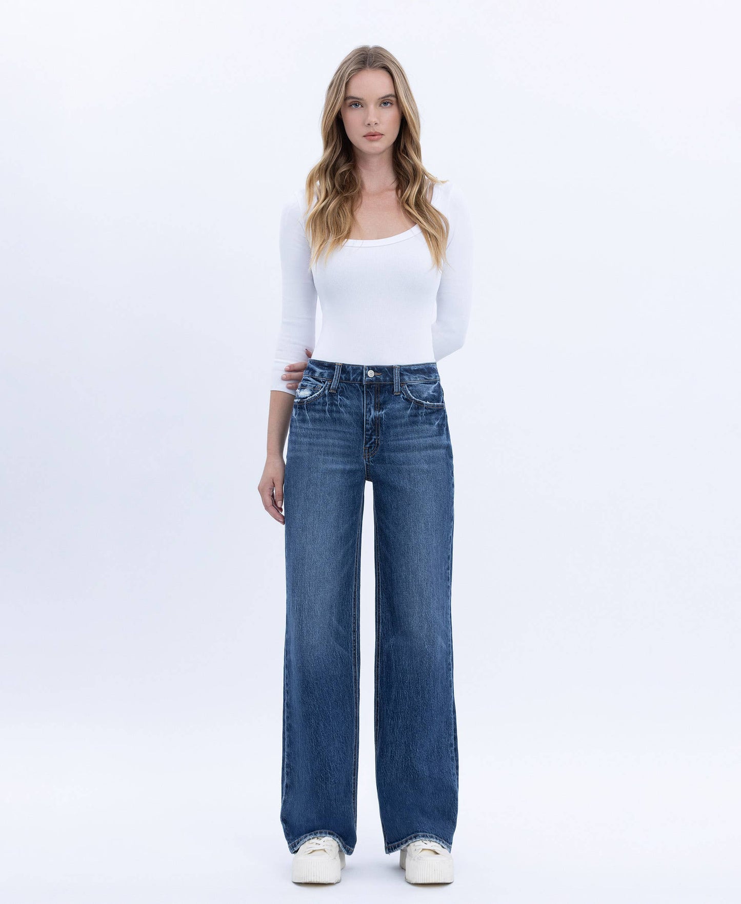 MELINDA 90's HIGHRISE DARK WASH JEANS