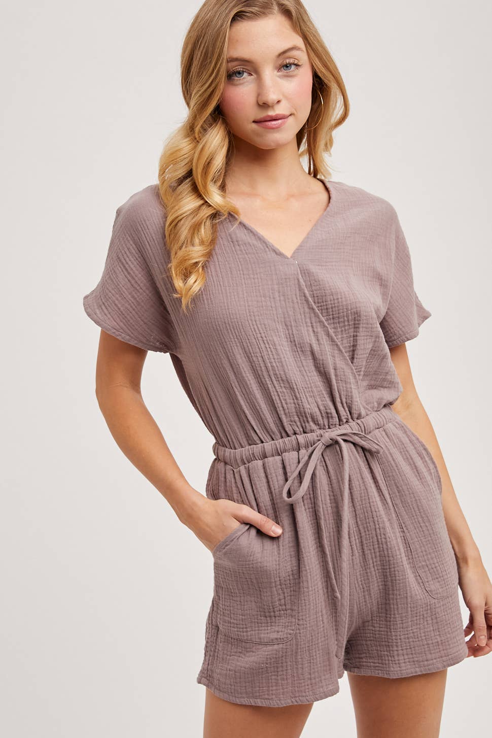 NATALIA NAVY ROMPER