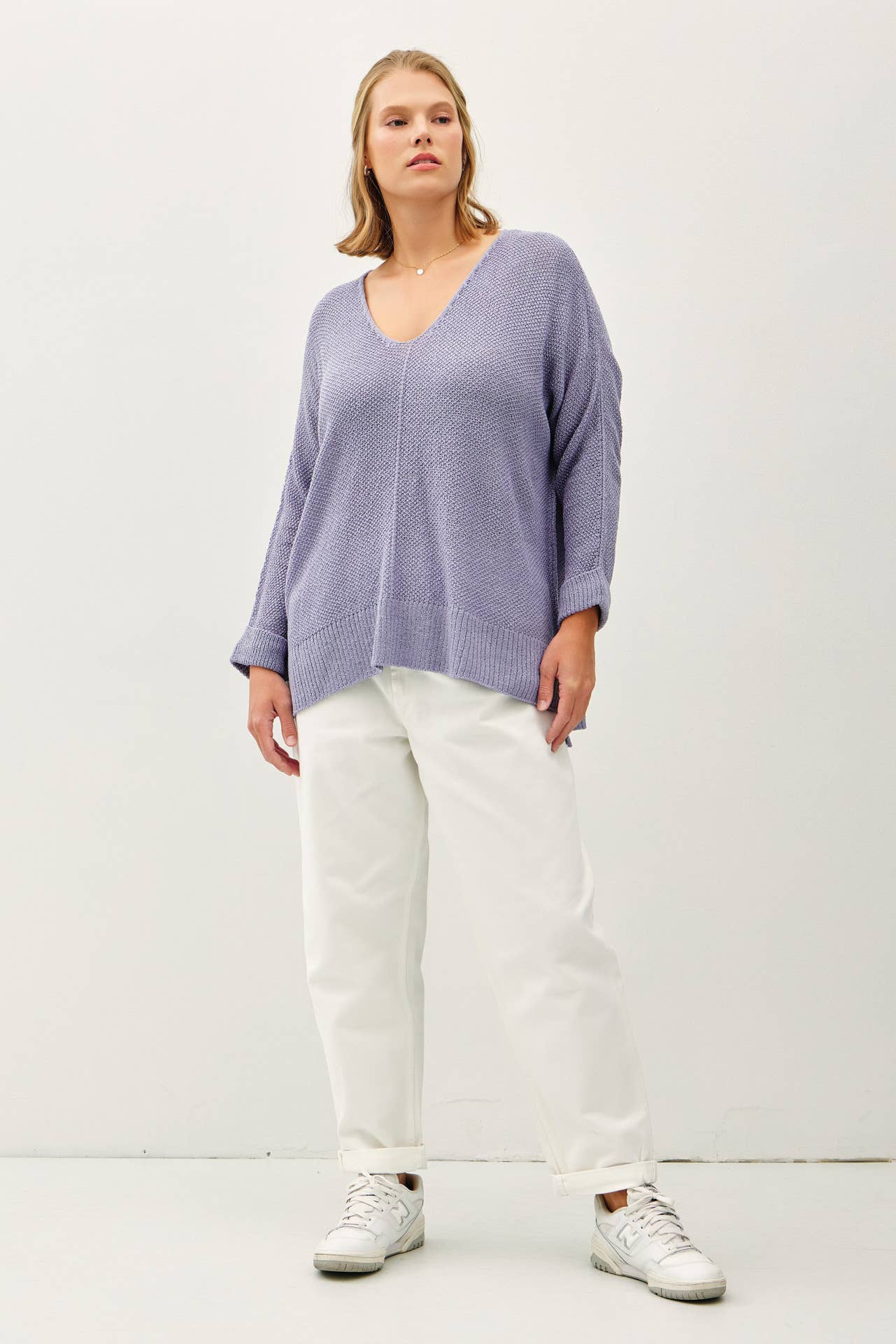 PLUS- CASELLA CUFF SWEATER