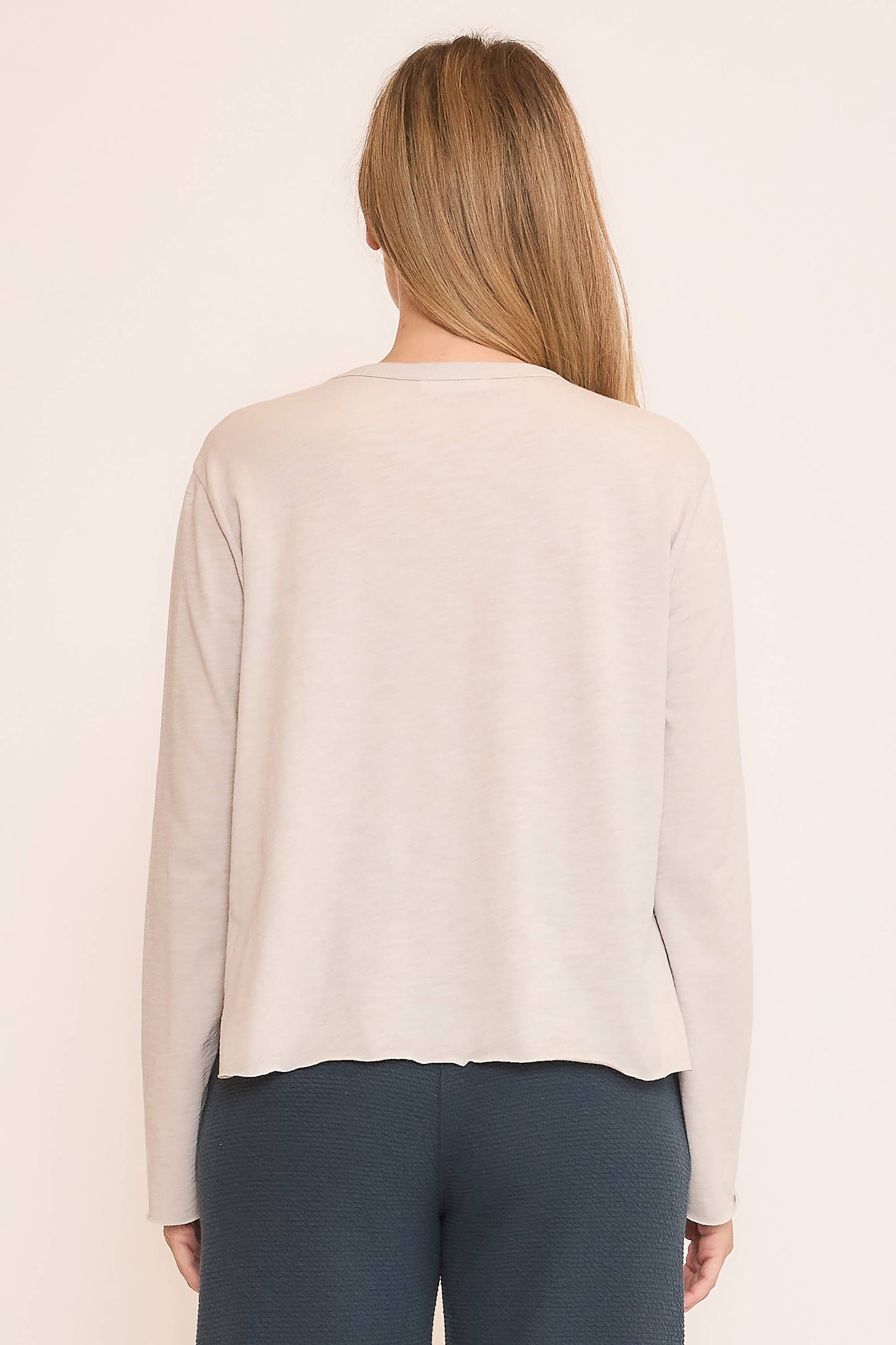 TAUPE GREY BOXY LONG SLEEVE