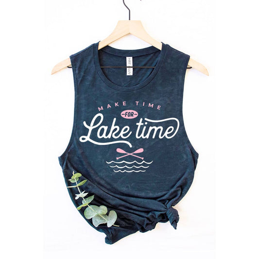 LAKE TIME GRAPHIC TANK TOP