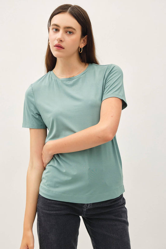 JADE BAMBO0 ROUND NECK T