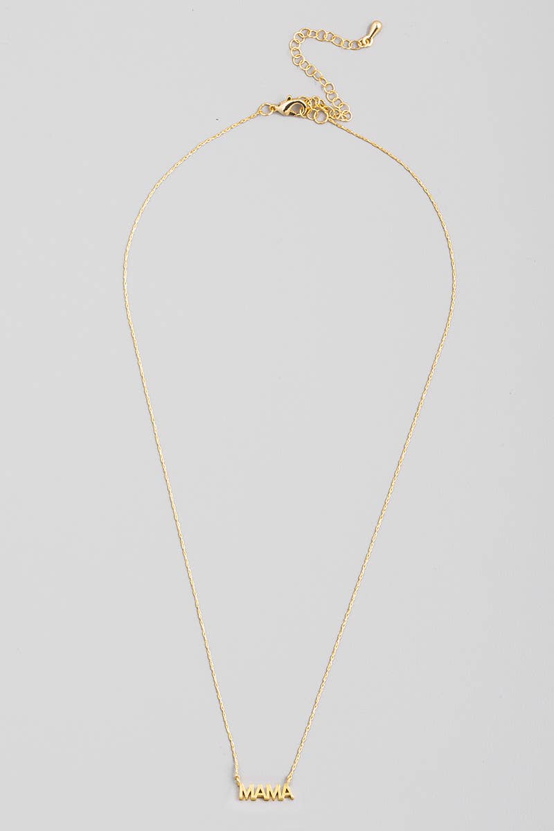 Mama Print Charm Necklace