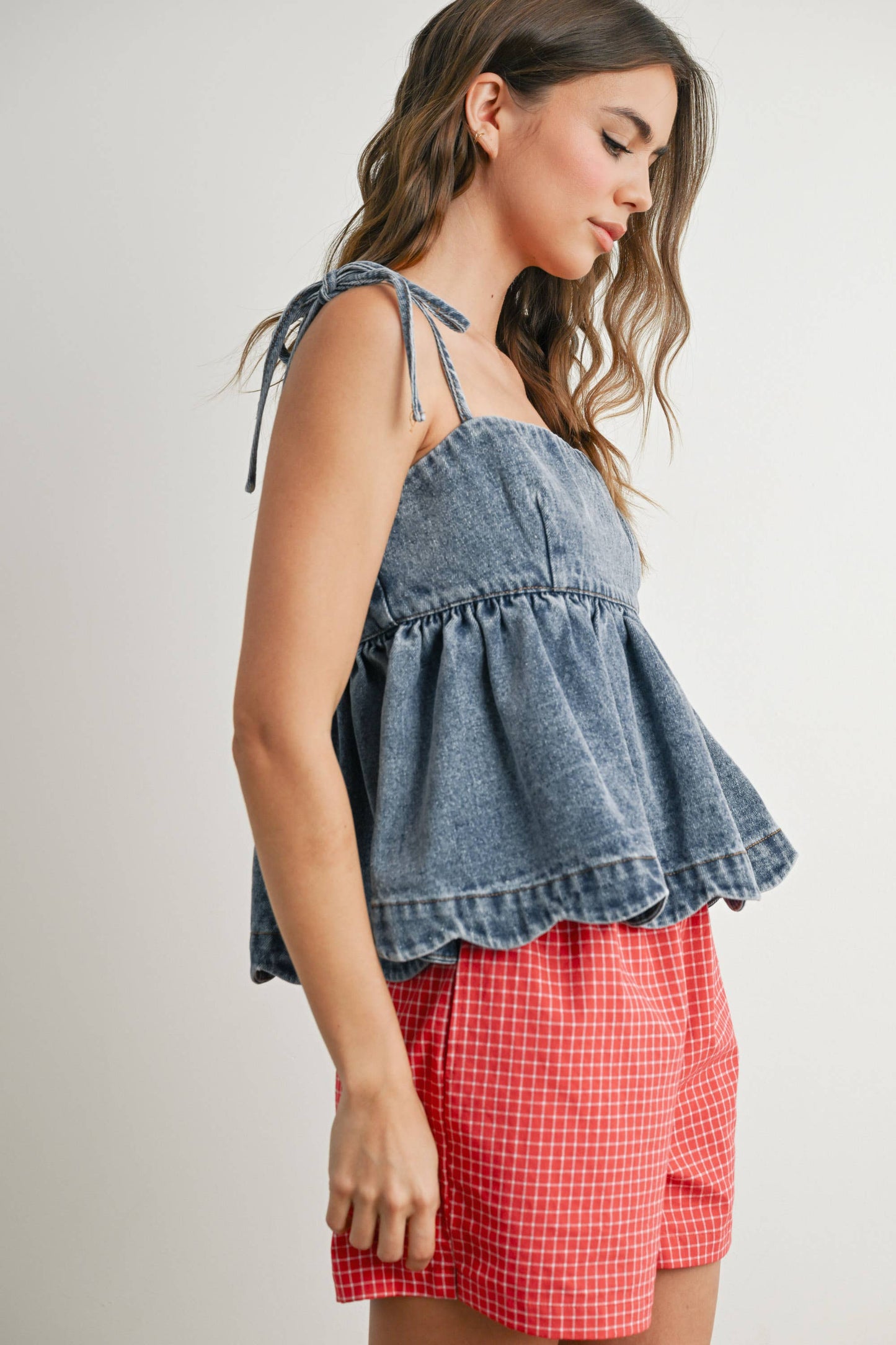 WIONA DENIM PEPLUM
