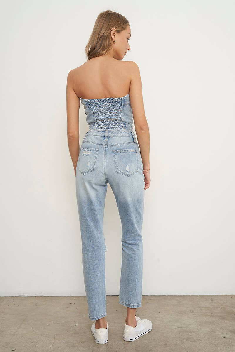 TRIN RIPPED IG GIRLFRIEND JEANS