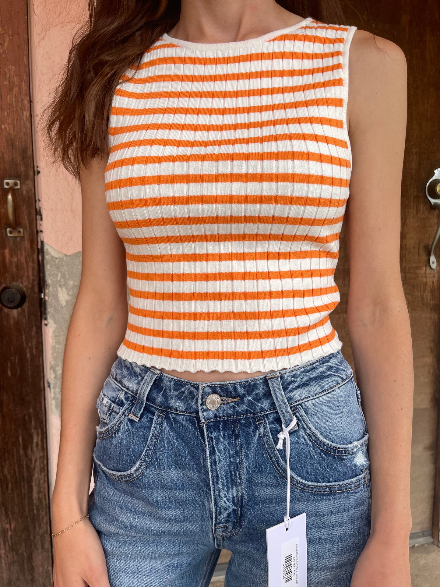 NALA STRIPED TANK