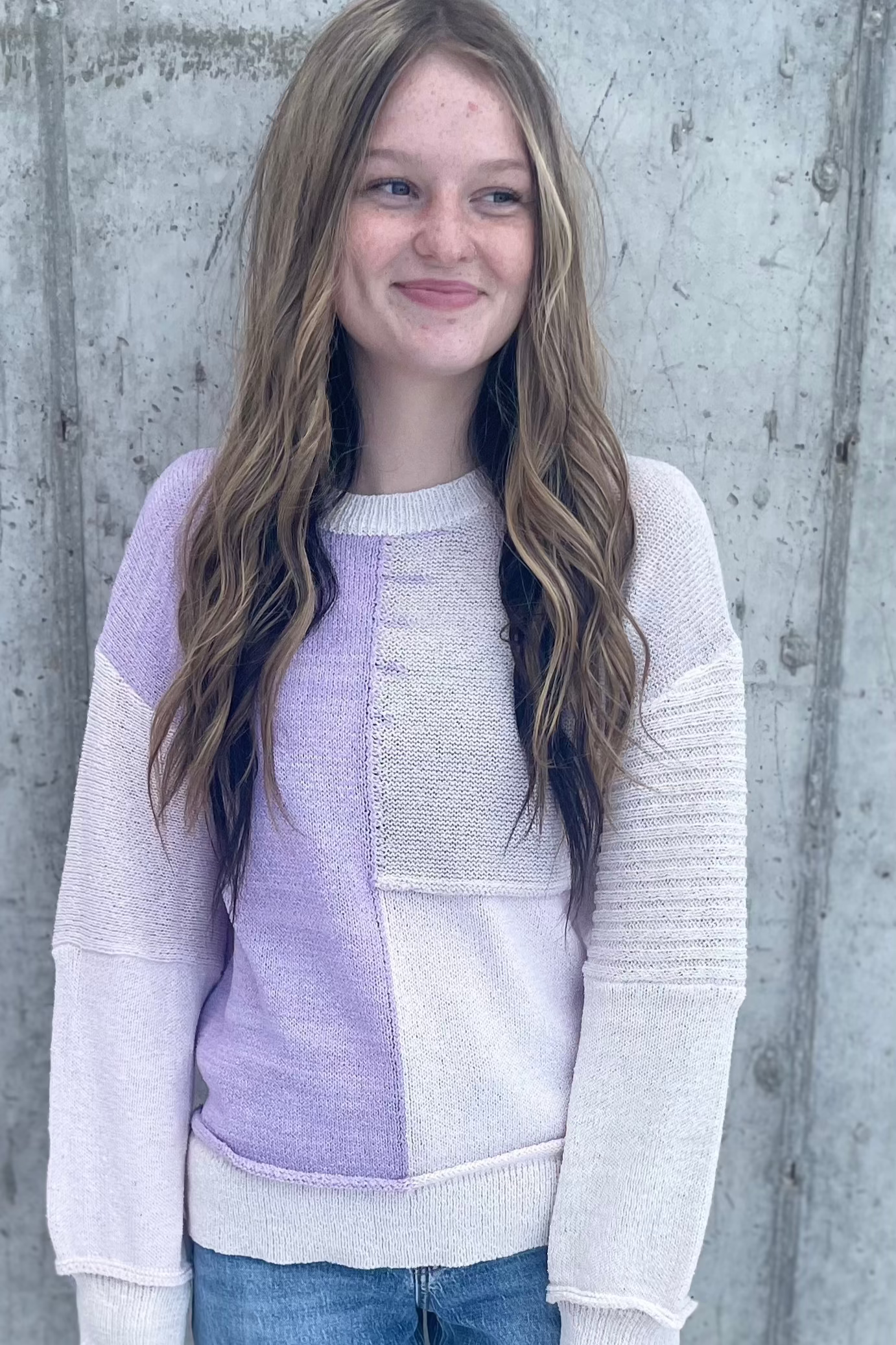 CELIA COLOR BLOCK SWEATER