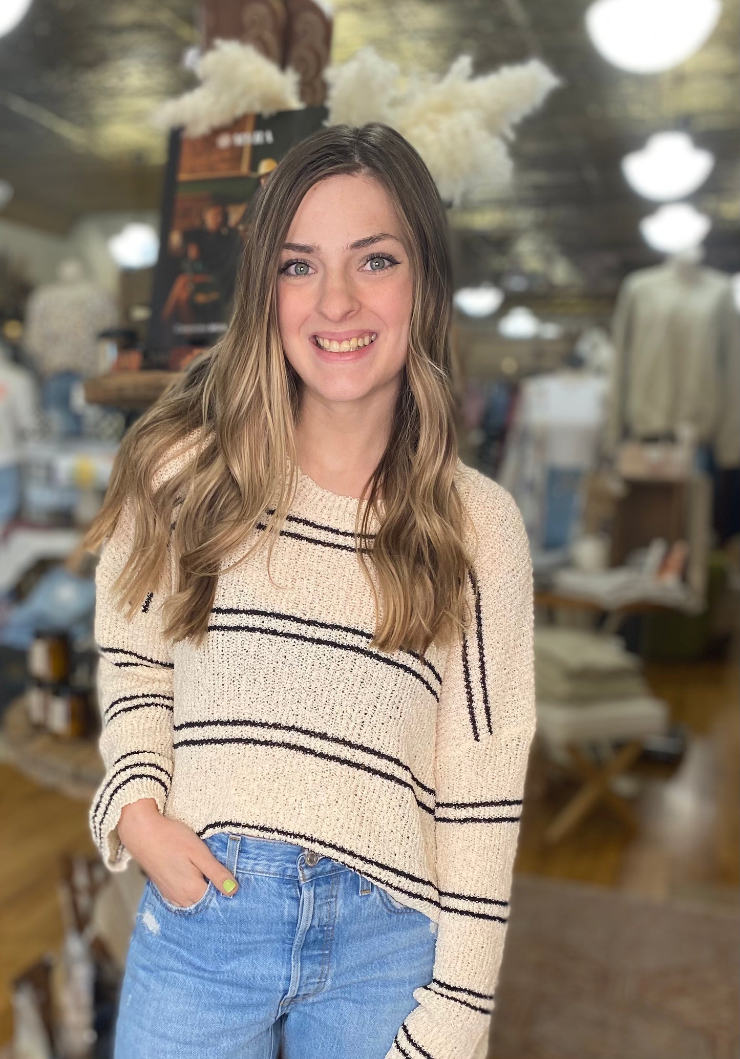 NINA CREAM KNIT TOP