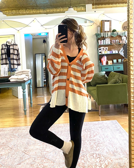 VIENNA STRIPED CARDIGAN