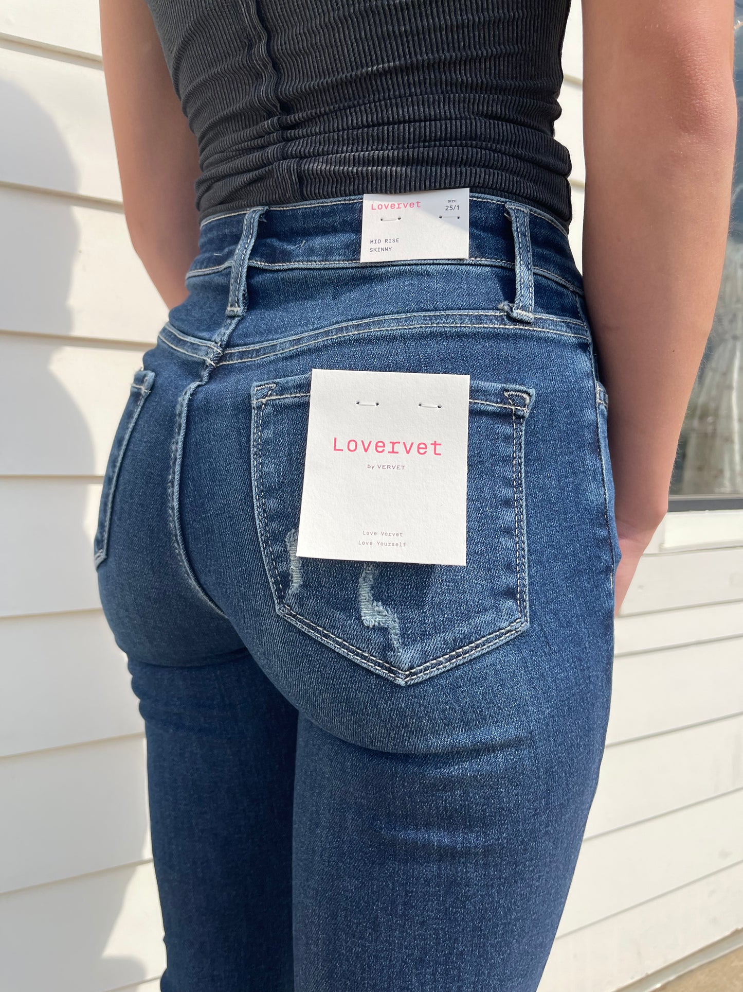 LV BRINNY CUFFED MID RISE SKINNIES
