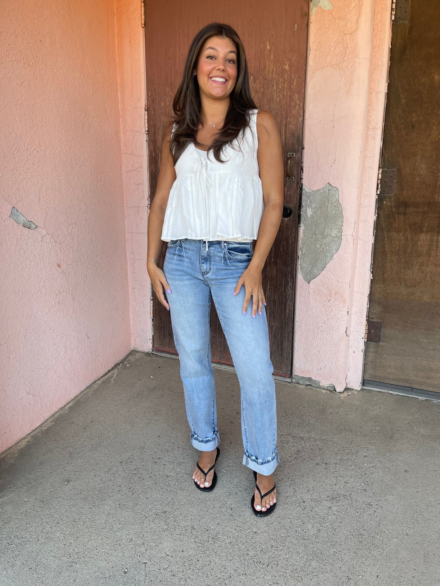 ANN MARIE PEPLUM TOP