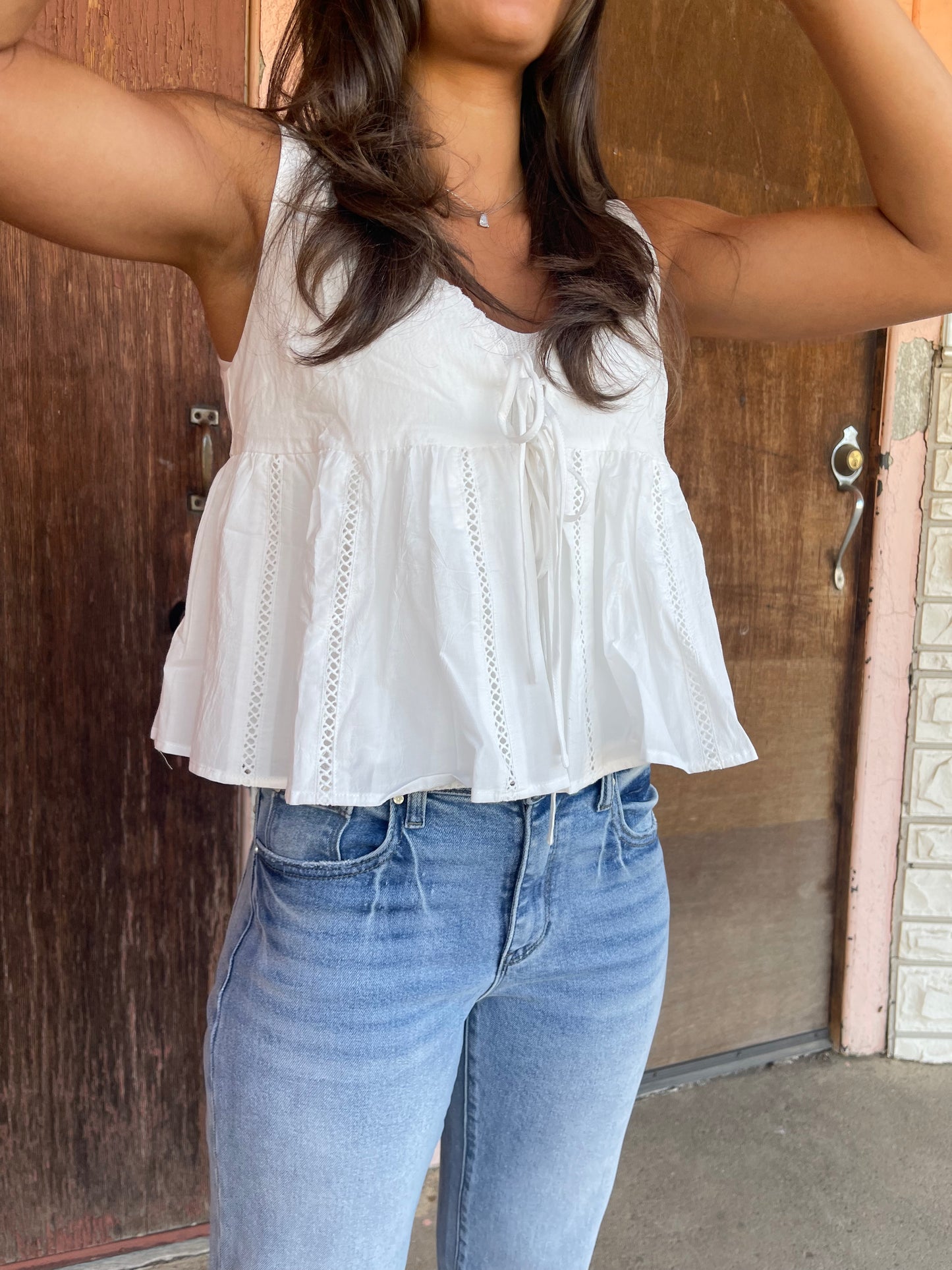 ANN MARIE PEPLUM TOP