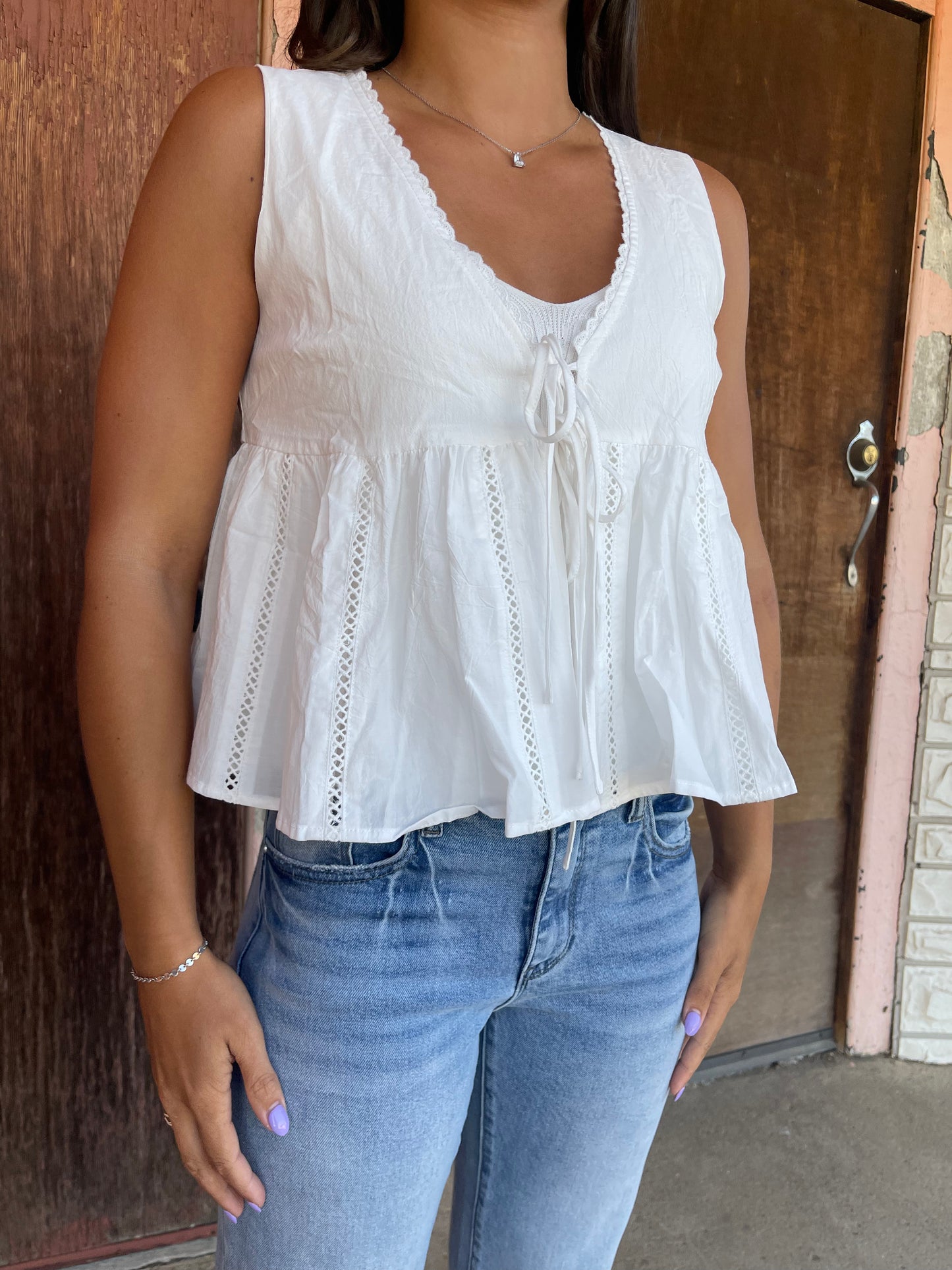 ANN MARIE PEPLUM TOP